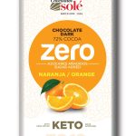Chocolates Solé cukormentes étcsokoládé naranccsal, 72% kakaóval, 100 g